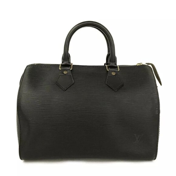 💎✨Authentic✨ Louis Vuitton Black Epi Leather Speedy 30 Satchel Bag - Picture 1 of 16